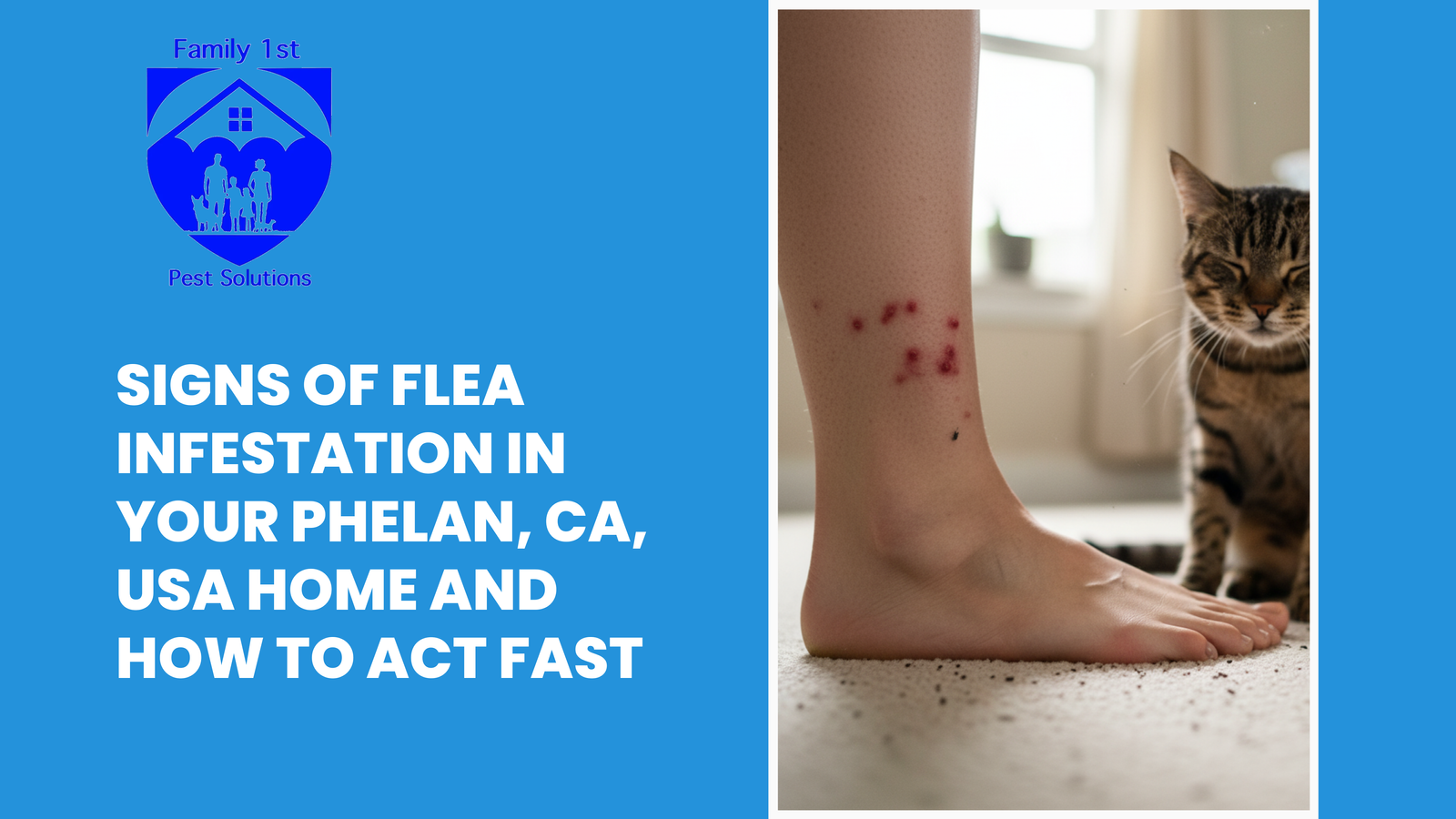 Signs of Flea Infestation in Your Phelan, CA, USA Home and How to Act Fast