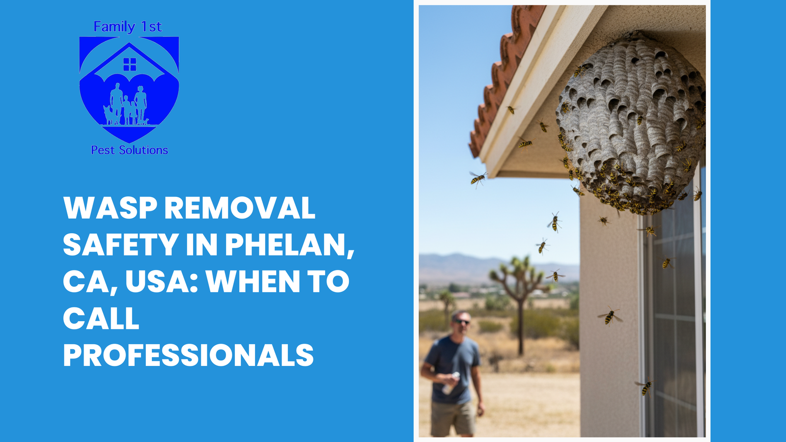 Wasp Removal Safety in Phelan, CA, USA: When to Call Professionals